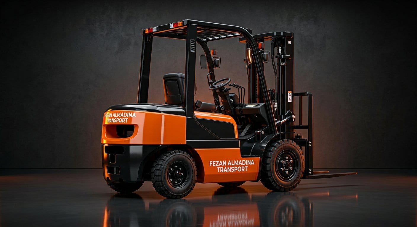 Heavy-duty diesel counterbalance forklift — part of the Fezan Almadina fleet